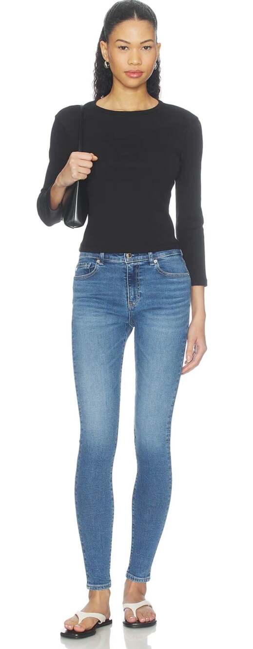 AG Adriano Goldschmied The Farrah Skinny Ankle High-Rise Skinny Jeans